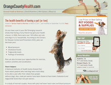 Tablet Screenshot of orangecountyhealth.com